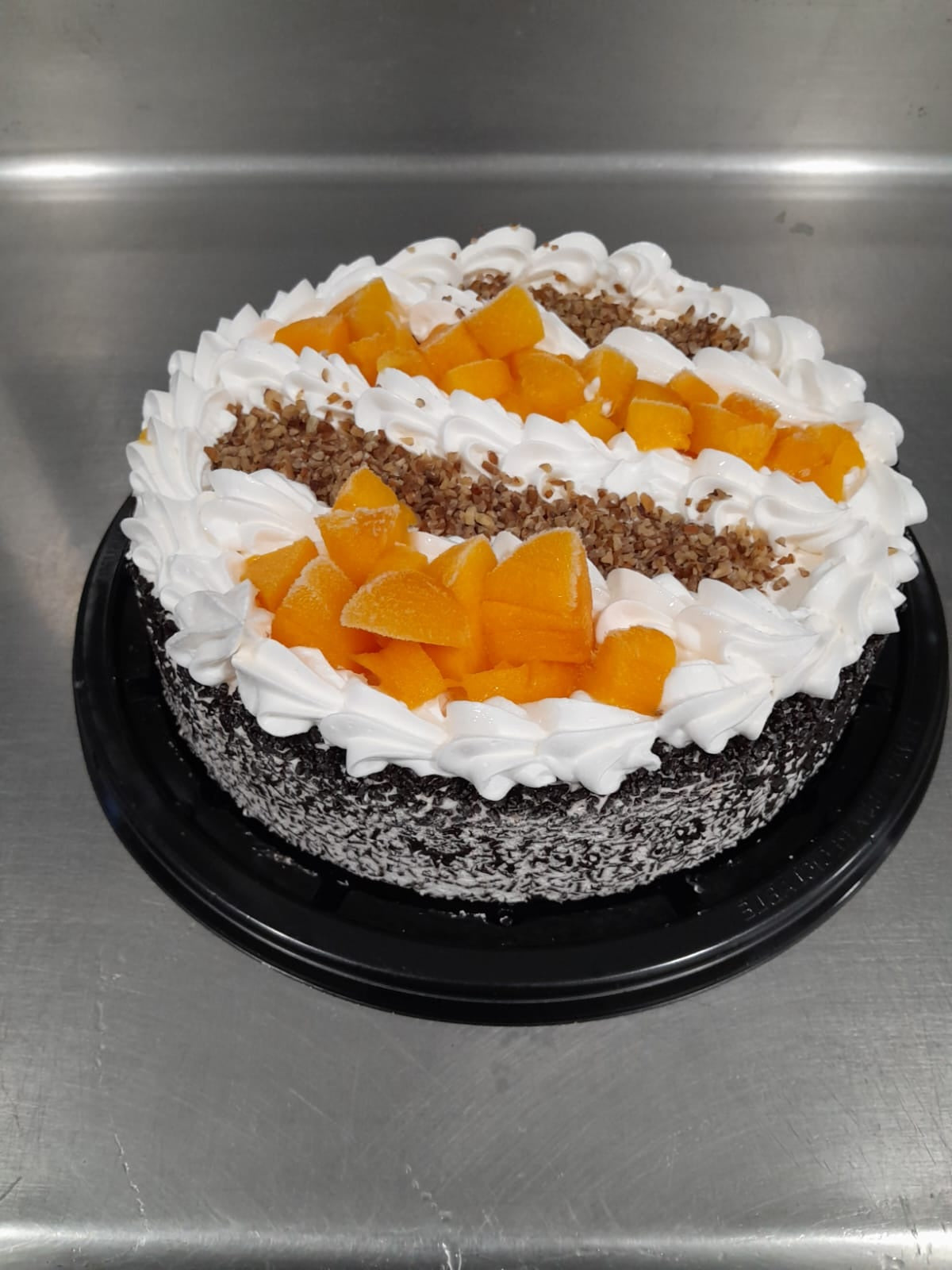 PASTEL  DURAZNO DECORADO